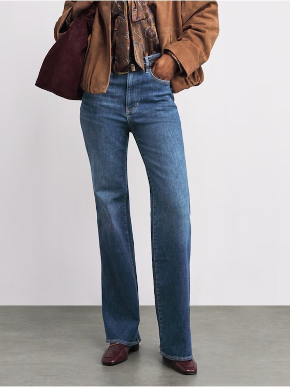 Veronica Beard Crosbie Wide-Leg Jeans